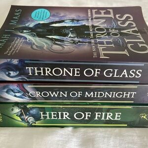 Throne of Glass Book Set by Sarah J. Mass, rare collectible original covers!